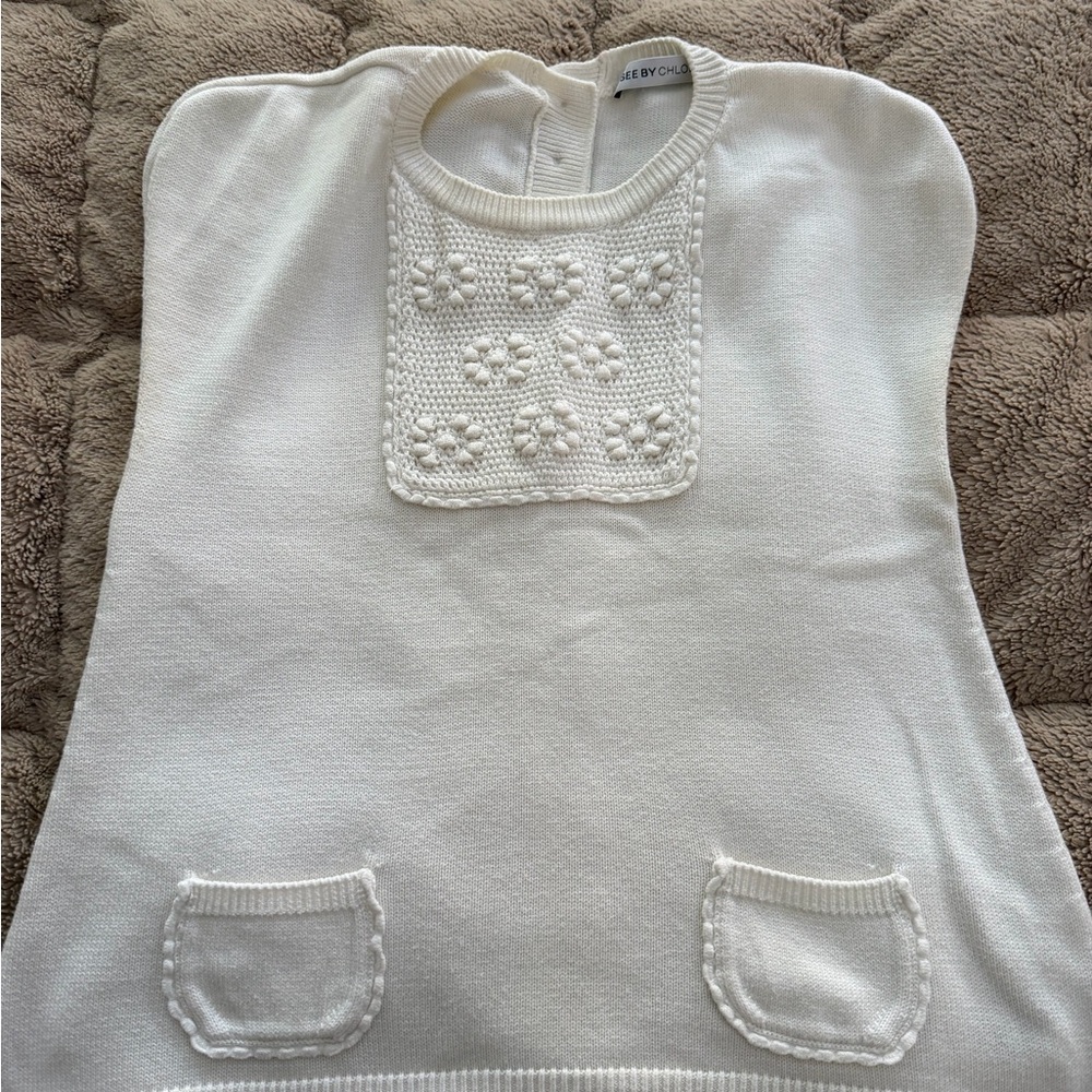 See By Chloe Cream Knit Fabric